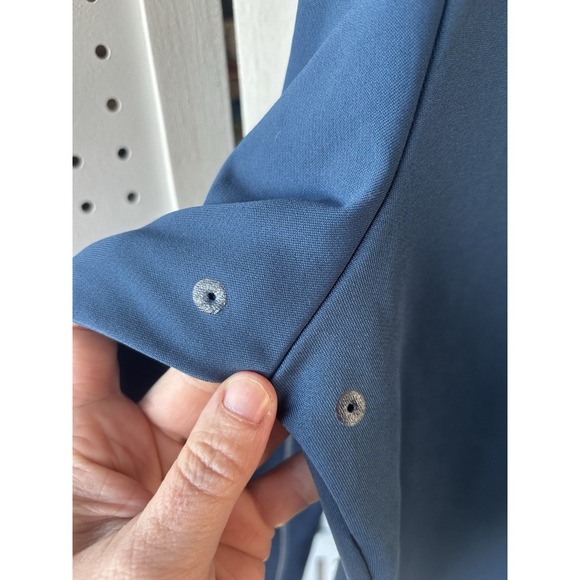 Saucony Run Warm Quarter Zip Men's XL Blue Reflective Jacket Shirt Long SLV - Picture 7 of 9